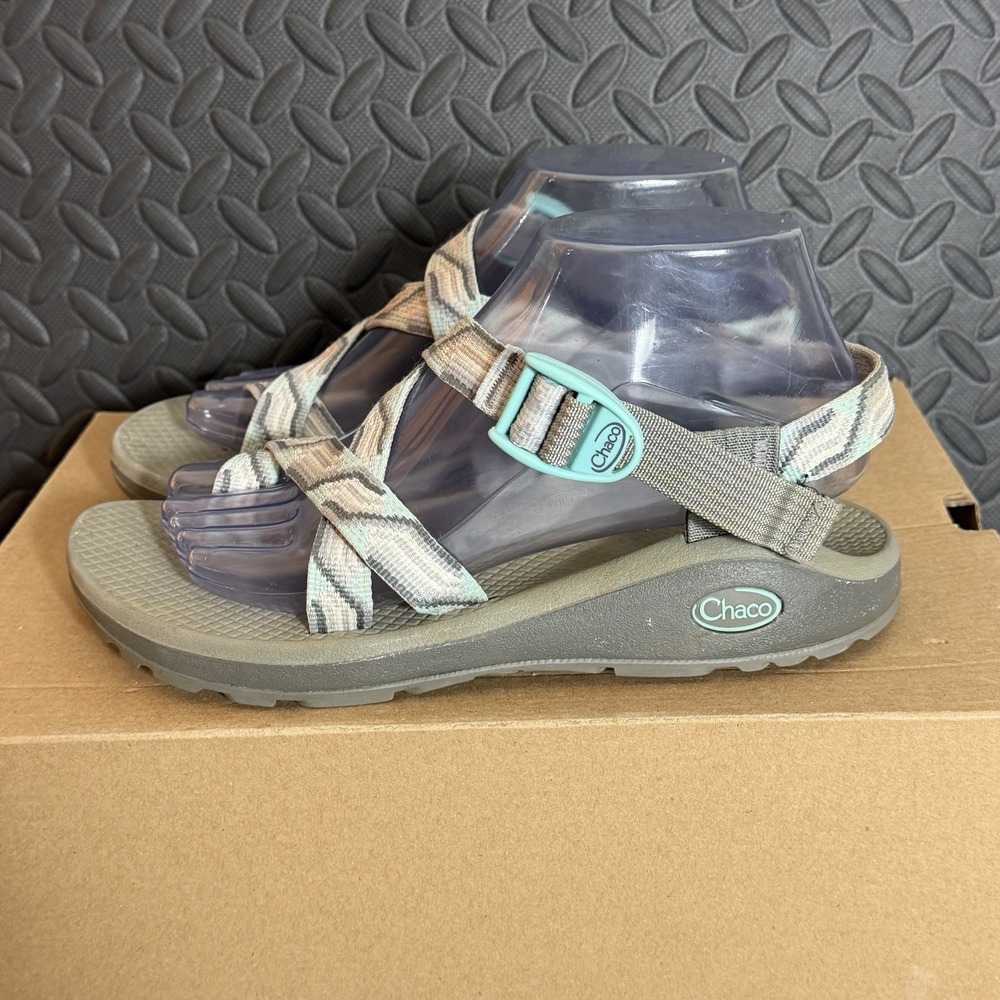 Chaco Z Cloud 2 Sport Sandals Women Size 8‎ Gray Single Strap GUC